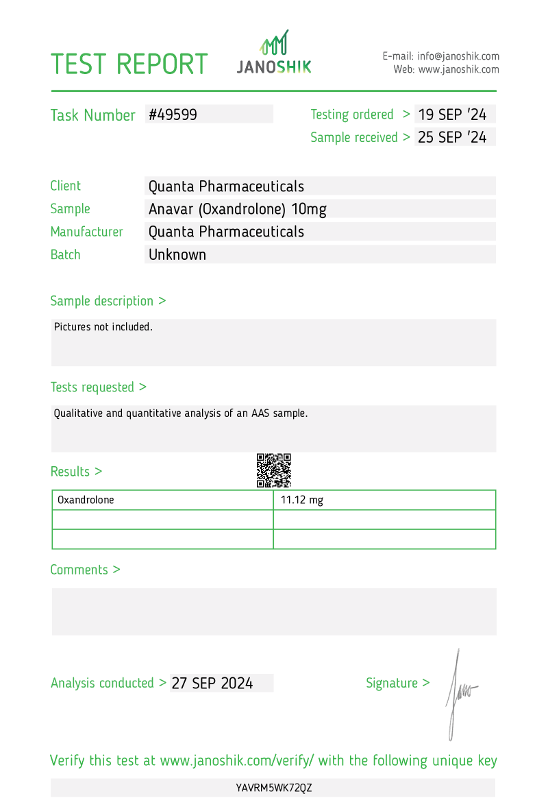 Anavar 10mg (Limited: 1 per customer) - Image 4
