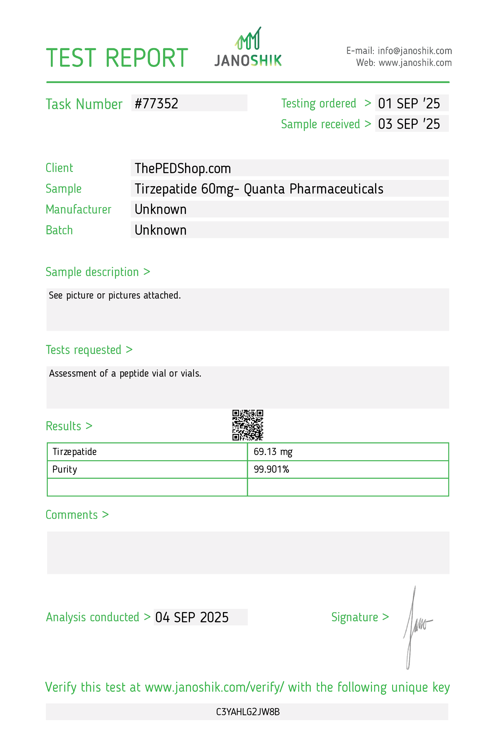 Quanta Tirzepatide 60mg - Image 2