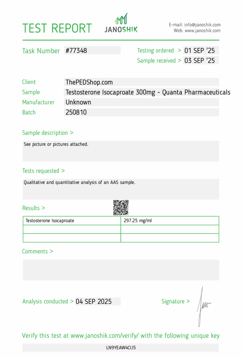 Testosterone Isocaproate - Image 3